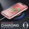 image:imageJETech Case for iPhone 15 AntiYellowing Clear  Shockproof Protection Scratch Resistant Hard PC Back Durable Transparent TPU BumperPink