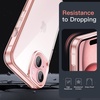 image:imageJETech Case for iPhone 15 AntiYellowing Clear  Shockproof Protection Scratch Resistant Hard PC Back Durable Transparent TPU BumperPink