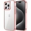 image:imageJETech Case for iPhone 15 AntiYellowing Clear  Shockproof Protection Scratch Resistant Hard PC Back Durable Transparent TPU BumperRose Gold