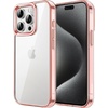 image:imageJETech Case for iPhone 15 AntiYellowing Clear  Shockproof Protection Scratch Resistant Hard PC Back Durable Transparent TPU BumperRose Gold