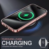 image:imageJETech Case for iPhone 15 AntiYellowing Clear  Shockproof Protection Scratch Resistant Hard PC Back Durable Transparent TPU BumperRose Gold