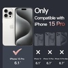 image:imageJETech Case for iPhone 15 AntiYellowing Clear  Shockproof Protection Scratch Resistant Hard PC Back Durable Transparent TPU BumperRose Gold