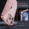 image:imageJETech Case for iPhone 15 AntiYellowing Clear  Shockproof Protection Scratch Resistant Hard PC Back Durable Transparent TPU BumperRose Gold
