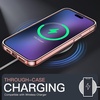 image:imageJETech Case for iPhone 15 AntiYellowing Clear  Shockproof Protection Scratch Resistant Hard PC Back Durable Transparent TPU BumperRose Gold