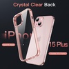 image:imageJETech Case for iPhone 15 AntiYellowing Clear  Shockproof Protection Scratch Resistant Hard PC Back Durable Transparent TPU BumperRose Gold