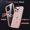 image:imageJETech Case for iPhone 15 AntiYellowing Clear  Shockproof Protection Scratch Resistant Hard PC Back Durable Transparent TPU BumperRose Gold