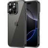 image:imageJETech Case for iPhone 16 AntiYellowing Clear  Shockproof Protection Scratch Resistant Hard PC Back Durable Transparent TPU BumperBlack