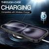image:imageJETech Case for iPhone 16 AntiYellowing Clear  Shockproof Protection Scratch Resistant Hard PC Back Durable Transparent TPU BumperBlack