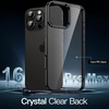image:imageJETech Case for iPhone 16 AntiYellowing Clear  Shockproof Protection Scratch Resistant Hard PC Back Durable Transparent TPU BumperBlack