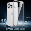image:imageJETech Case for iPhone 16 AntiYellowing Clear  Shockproof Protection Scratch Resistant Hard PC Back Durable Transparent TPU BumperClear