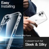 image:imageJETech Case for iPhone 16 AntiYellowing Clear  Shockproof Protection Scratch Resistant Hard PC Back Durable Transparent TPU BumperClear