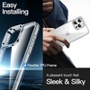 image:imageJETech Case for iPhone 16 AntiYellowing Clear  Shockproof Protection Scratch Resistant Hard PC Back Durable Transparent TPU BumperClear