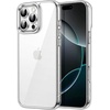image:imageJETech Case for iPhone 16 AntiYellowing Clear  Shockproof Protection Scratch Resistant Hard PC Back Durable Transparent TPU BumperClear