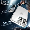 image:imageJETech Case for iPhone 16 AntiYellowing Clear  Shockproof Protection Scratch Resistant Hard PC Back Durable Transparent TPU BumperClear