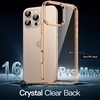 image:imageJETech Case for iPhone 16 AntiYellowing Clear  Shockproof Protection Scratch Resistant Hard PC Back Durable Transparent TPU BumperDesert
