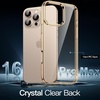 image:imageJETech Case for iPhone 16 AntiYellowing Clear  Shockproof Protection Scratch Resistant Hard PC Back Durable Transparent TPU BumperDesert Titanium