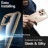 image:imageJETech Case for iPhone 16 AntiYellowing Clear  Shockproof Protection Scratch Resistant Hard PC Back Durable Transparent TPU BumperDesert Titanium