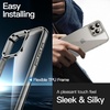 image:imageJETech Case for iPhone 16 AntiYellowing Clear  Shockproof Protection Scratch Resistant Hard PC Back Durable Transparent TPU BumperNatural Titanium