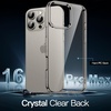 image:imageJETech Case for iPhone 16 AntiYellowing Clear  Shockproof Protection Scratch Resistant Hard PC Back Durable Transparent TPU BumperNatural Titanium