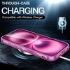 image:imageJETech Case for iPhone 16 AntiYellowing Clear  Shockproof Protection Scratch Resistant Hard PC Back Durable Transparent TPU BumperPink