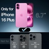 image:imageJETech Case for iPhone 16 AntiYellowing Clear  Shockproof Protection Scratch Resistant Hard PC Back Durable Transparent TPU BumperPink