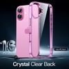 image:imageJETech Case for iPhone 16 AntiYellowing Clear  Shockproof Protection Scratch Resistant Hard PC Back Durable Transparent TPU BumperPink