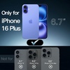 image:imageJETech Case for iPhone 16 AntiYellowing Clear  Shockproof Protection Scratch Resistant Hard PC Back Durable Transparent TPU BumperUltramarine