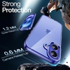 image:imageJETech Case for iPhone 16 AntiYellowing Clear  Shockproof Protection Scratch Resistant Hard PC Back Durable Transparent TPU BumperUltramarine
