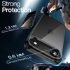 image:imageJETech Case for iPhone 17 AntiYellowing Clear  Shockproof Protection Scratch Resistant Hard PC Back Durable Transparent TPU BumperBlack