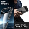image:imageJETech Case for iPhone 17 AntiYellowing Clear  Shockproof Protection Scratch Resistant Hard PC Back Durable Transparent TPU BumperBlack