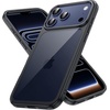 image:imageJETech Case for iPhone 17 AntiYellowing Clear  Shockproof Protection Scratch Resistant Hard PC Back Durable Transparent TPU BumperBlack