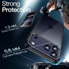 image:imageJETech Case for iPhone 17 AntiYellowing Clear  Shockproof Protection Scratch Resistant Hard PC Back Durable Transparent TPU BumperBlack