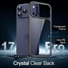 image:imageJETech Case for iPhone 17 AntiYellowing Clear  Shockproof Protection Scratch Resistant Hard PC Back Durable Transparent TPU BumperBlack