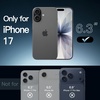 image:imageJETech Case for iPhone 17 AntiYellowing Clear  Shockproof Protection Scratch Resistant Hard PC Back Durable Transparent TPU BumperBlack