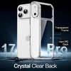 image:imageJETech Case for iPhone 17 AntiYellowing Clear  Shockproof Protection Scratch Resistant Hard PC Back Durable Transparent TPU BumperClear