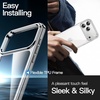 image:imageJETech Case for iPhone 17 AntiYellowing Clear  Shockproof Protection Scratch Resistant Hard PC Back Durable Transparent TPU BumperClear