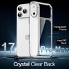 image:imageJETech Case for iPhone 17 AntiYellowing Clear  Shockproof Protection Scratch Resistant Hard PC Back Durable Transparent TPU BumperClear