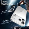 image:imageJETech Case for iPhone 17 AntiYellowing Clear  Shockproof Protection Scratch Resistant Hard PC Back Durable Transparent TPU BumperClear