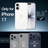 image:imageJETech Case for iPhone 17 AntiYellowing Clear  Shockproof Protection Scratch Resistant Hard PC Back Durable Transparent TPU BumperClear