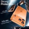 image:imageJETech Case for iPhone 17 AntiYellowing Clear  Shockproof Protection Scratch Resistant Hard PC Back Durable Transparent TPU BumperOrange