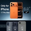 image:imageJETech Case for iPhone 17 AntiYellowing Clear  Shockproof Protection Scratch Resistant Hard PC Back Durable Transparent TPU BumperOrange