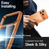 image:imageJETech Case for iPhone 17 AntiYellowing Clear  Shockproof Protection Scratch Resistant Hard PC Back Durable Transparent TPU BumperOrange