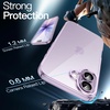 image:imageJETech Case for iPhone 17 AntiYellowing Clear  Shockproof Protection Scratch Resistant Hard PC Back Durable Transparent TPU BumperPurple