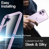 image:imageJETech Case for iPhone 17 AntiYellowing Clear  Shockproof Protection Scratch Resistant Hard PC Back Durable Transparent TPU BumperPurple