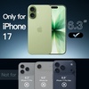 image:imageJETech Case for iPhone 17 AntiYellowing Clear  Shockproof Protection Scratch Resistant Hard PC Back Durable Transparent TPU BumperSage