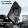 image:imageJETech Case for iPhone 17 Pro Max 360 Protection Orange  Compatible with MagSafe Builtin Tempered Glass Screen Protector Camera Control ButtonBlack