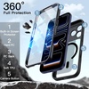 image:imageJETech Case for iPhone 17 Pro Max 360 Protection Orange  Compatible with MagSafe Builtin Tempered Glass Screen Protector Camera Control ButtonBlack