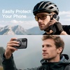 image:imageJETech Case for iPhone 17 Pro Max 360 Protection Orange  Compatible with MagSafe Builtin Tempered Glass Screen Protector Camera Control ButtonBlack