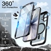 image:imageJETech Case for iPhone 17 Pro Max 360 Protection Orange  Compatible with MagSafe Builtin Tempered Glass Screen Protector Camera Control ButtonBlack