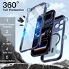 image:imageJETech Case for iPhone 17 Pro Max 360 Protection Orange  Compatible with MagSafe Builtin Tempered Glass Screen Protector Camera Control ButtonDeep Blue